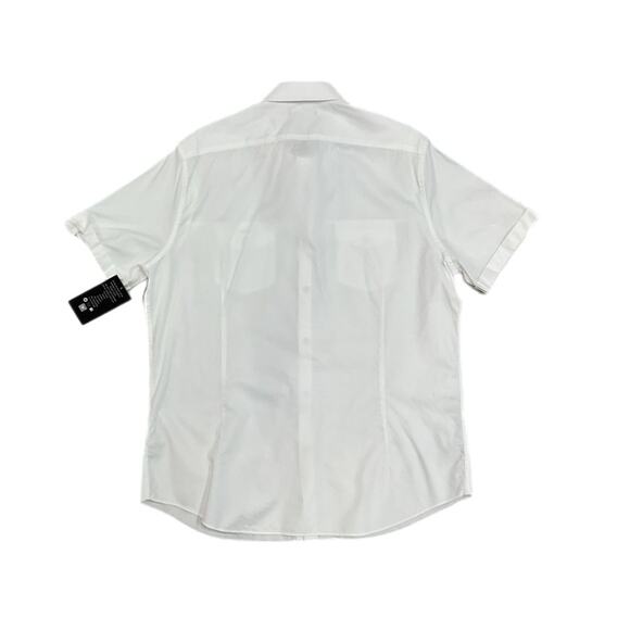 Murano Button-Up White Short Sleeve slim fit - Picture 2 of 3
